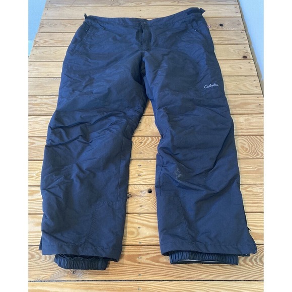 Cabelas Winter Waterproof Snow Ski Pants Size 2XL Men’s Black